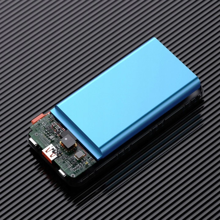 Išorinė baterija  Dudao K15Pro | 20000 mAh | 22.5 W PD | USB-C / USB-A | integruoti Lightning ir USB-C kabeliai aprašymas - Prekės nuotrauka