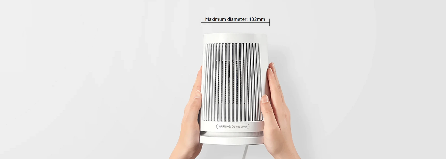 Xiaomi Elektrinis stalinis šildytuvas, 600 W, tinka kambariams iki 20 m², baltas aprašymas - Prekės nuotrauka
