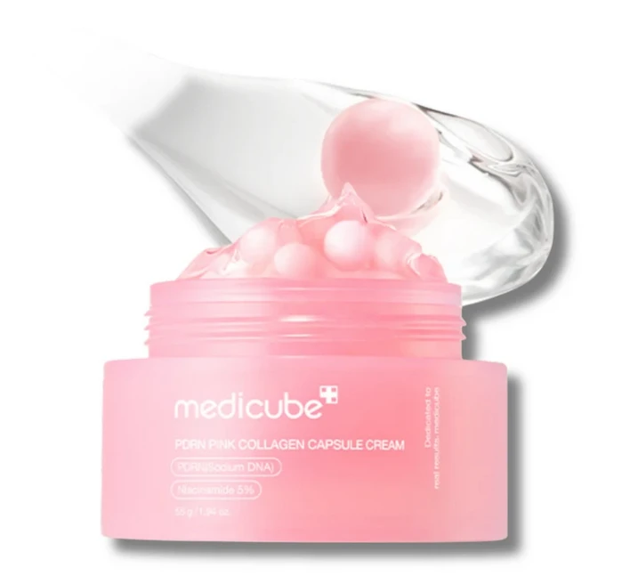 Medicube PDRN Pink Capsule Cream regeneruojantis veido kremas, 55 g aprašymas - Prekės nuotrauka