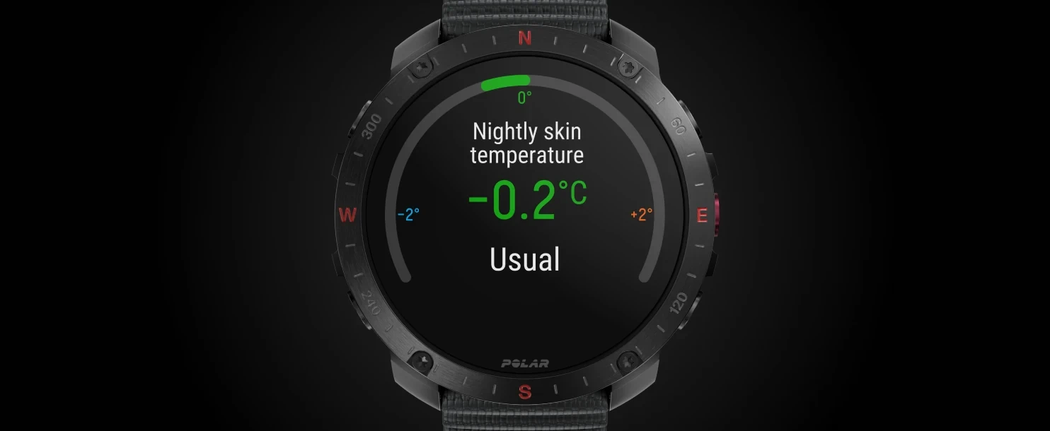 Išmanusis laikrodis Polar Grit X2 Pro, Nerūdijančio plieno korpusas su pilkos spalvos silikoniniu dirželiu aprašymas - Prekės nuotrauka