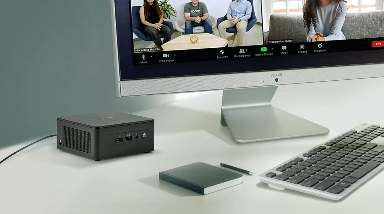 Mini kompiuteris ASUS NUC 13 Pro Slim Kit RNUC13L5KV700000I, Intel Core i7-1370PE vPro, integruota grafika, WiFi 6E, be OS aprašymas - Prekės nuotrauka