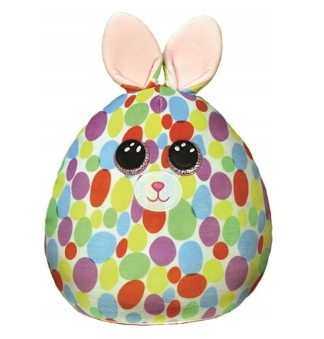 TY Squishy Beanies Pliušinis žaislas - spalvotas kiškutis, 30 cm aprašymas - Prekės nuotrauka