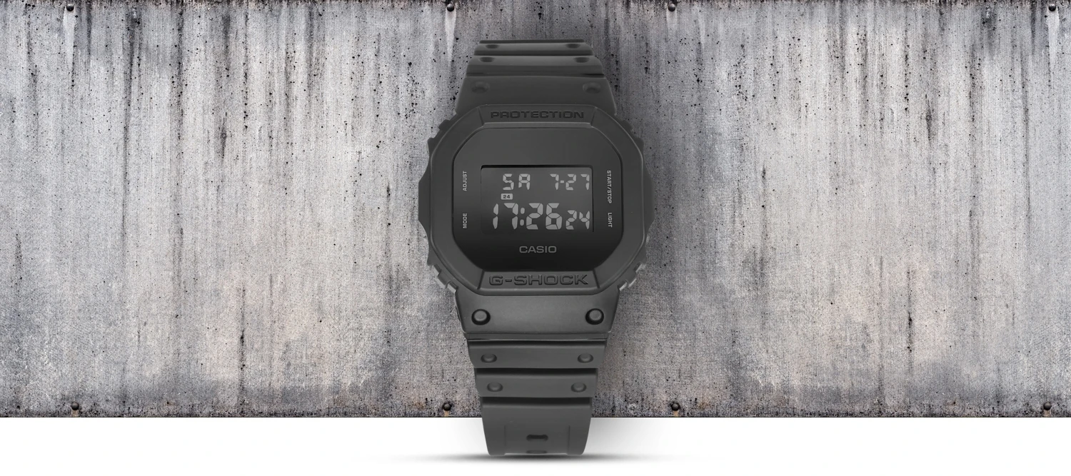 Laikrodis Casio G-Shock DW-5600UBB-1ER, Juodas aprašymas - Prekės nuotrauka