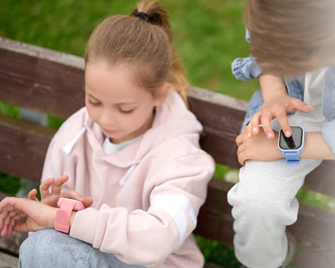 Išmanusis laikrodis vaikams Garett Kids Sun Ultra 4G, Rožinės spalvos aprašymas - Prekės nuotrauka