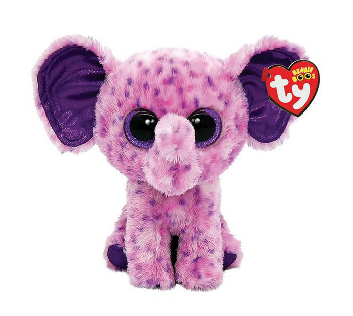 TY Beanie Boos Pliušinis žaislas - rožinis drambliukas, 15 cm aprašymas - Prekės nuotrauka