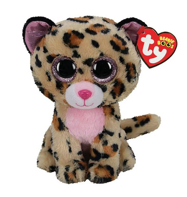 TY Beanie Boos Pliušinis žaislas - rudas leopardas, 15 cm aprašymas - Prekės nuotrauka