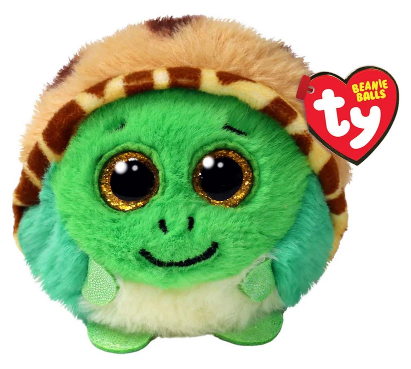 TY Beanie Balls Pliušinis žaislas - žalias vėžlys, 10 cm aprašymas - Prekės nuotrauka
