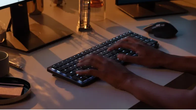 Belaidė klaviatūra Logitech MX MECHANICAL, išdėstymas: Vokiečių (Qwertz), 