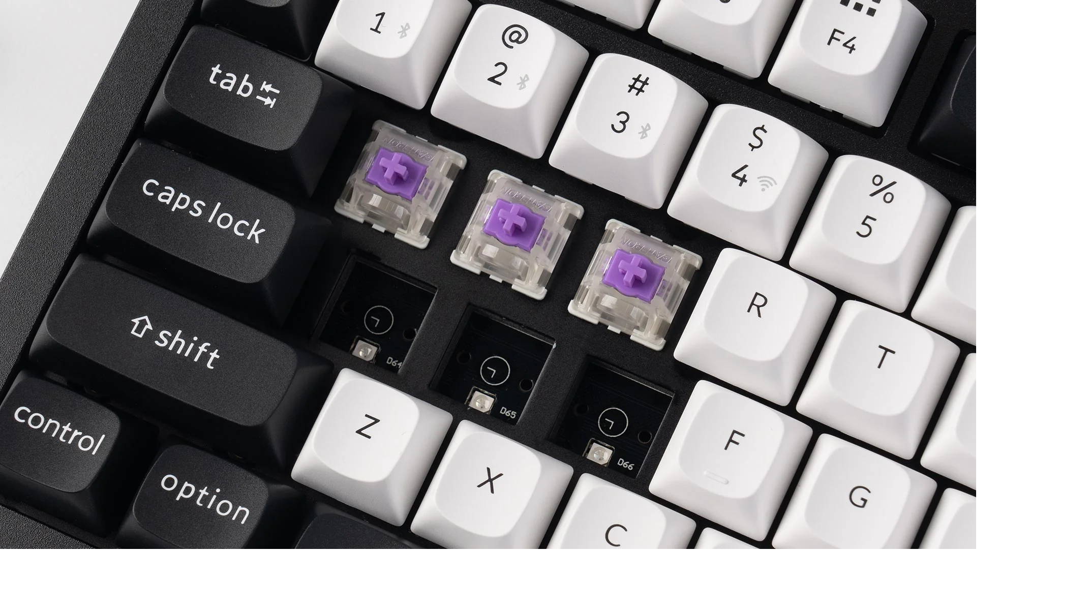 Belaidė magnetinė klaviatūra Keychron Q6H-P1, Nebula jungikliai, US INTL ANSI išdėst., Juoda aprašymas - Prekės nuotrauka