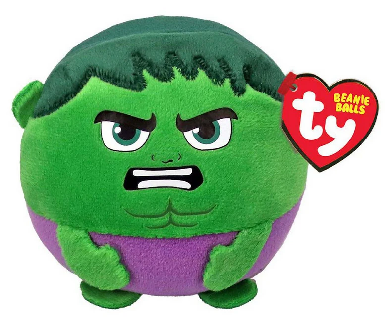 TY Beanie Balls Pliušinis žaislas - Hulk, 10 cm aprašymas - Prekės nuotrauka