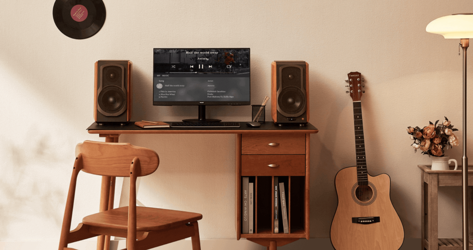 Kolonėlės Edifier S1000W, WiFi/Bluetooth, Rudos spalvos aprašymas - Prekės nuotrauka