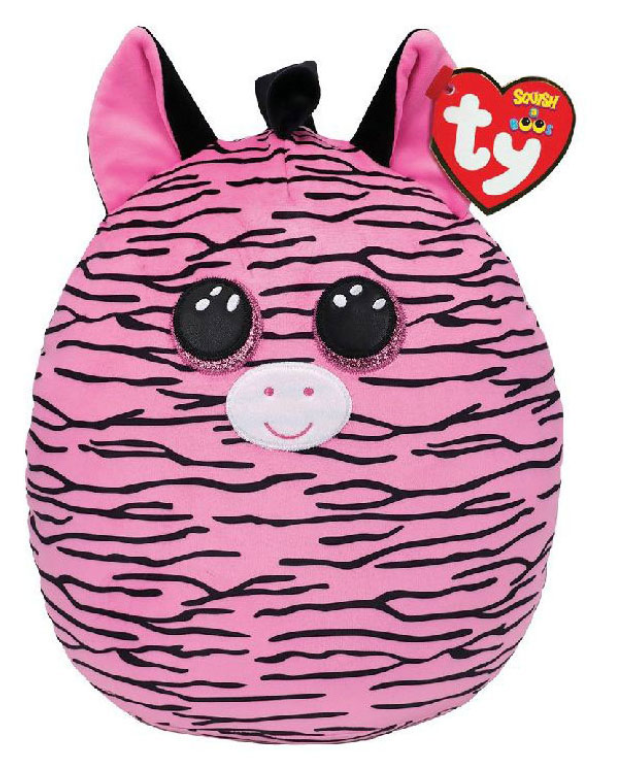TY Squishy Beanies Pliušinis žaislas - rožinis zebras, 22 cm aprašymas - Prekės nuotrauka