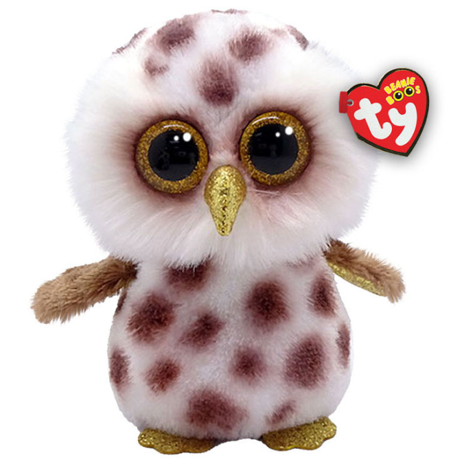 TY Beanie Boos Pliušinis žaislas - dėmėta pelėda, 15 cm aprašymas - Prekės nuotrauka