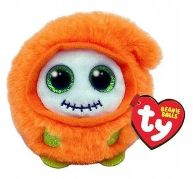 TY Beanie Balls Pliušinis žaislas - oranžinis pabaisiukas, 7 cm aprašymas - Prekės nuotrauka