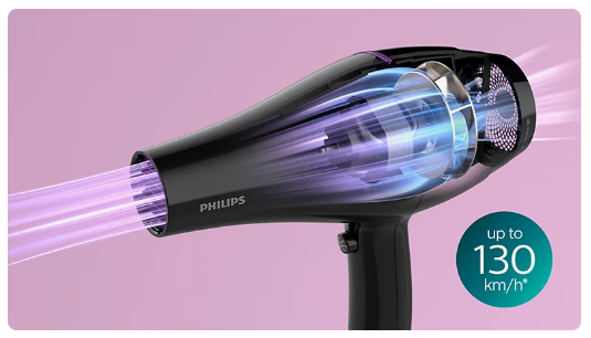 Plaukų džiovintuvas Philips DryCare „Pro“ BHD274/00, Juodos spalvos aprašymas - Prekės nuotrauka