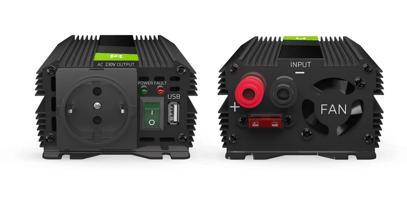Green Cell PRO automobilio maitinimo inverteris nuo 24V iki 230V 300W / 600W su USB aprašymas - Prekės nuotrauka