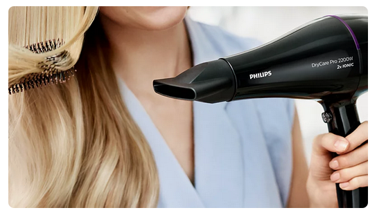 Plaukų džiovintuvas Philips DryCare „Pro“ BHD274/00, Juodos spalvos aprašymas - Prekės nuotrauka