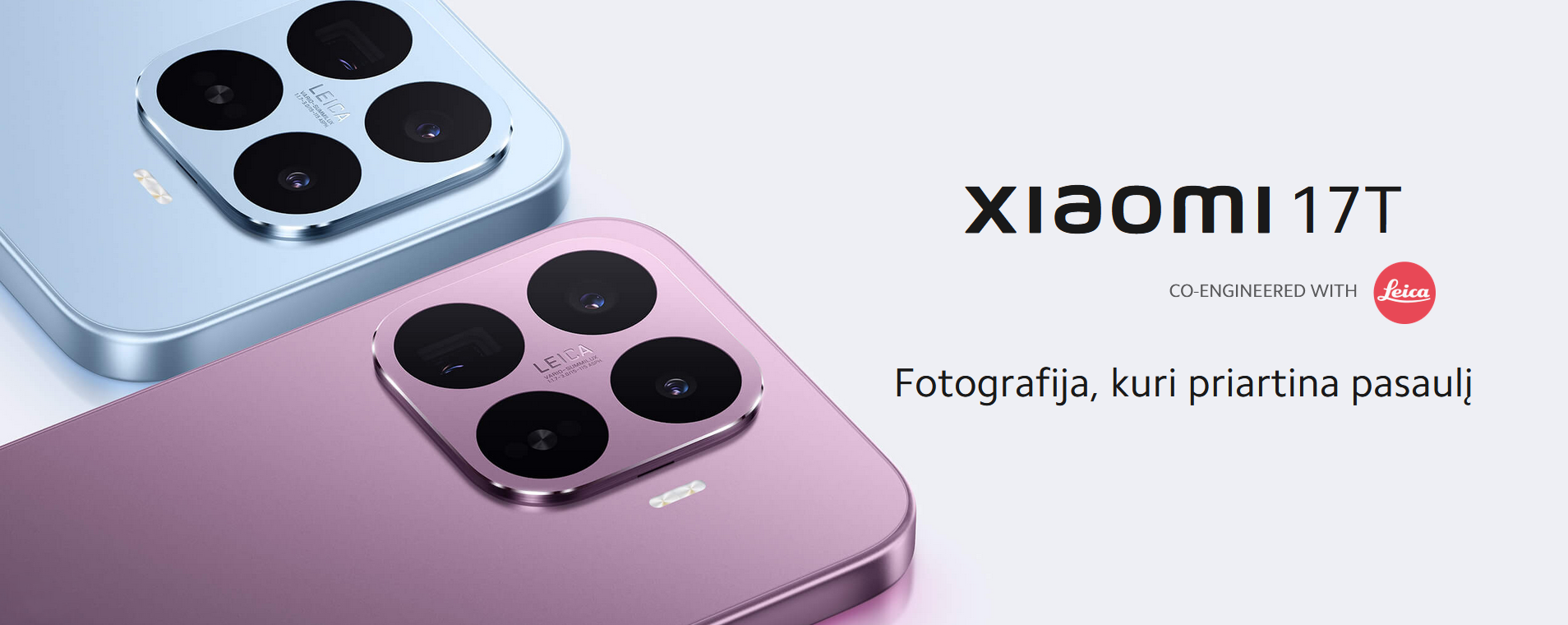 XIAOMI 17T 5G 12/256GB Blue +DOVANA Išmanusis laikrodis Xiaomi Watch S5 aprašymas - Prekės nuotrauka