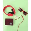 Ausinės WESC Cymbal Hibiscus Raudona