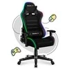 Žaidimų kėdė vaikams Huzaro Ranger 6.0 RGB, Juodos spalvos