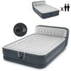 Pripučiamas čiužinys-lova INTEX Queen Ultra Plush, Airbed W/Fiber-Tech RP su integruota pompa ir galvos atrama,152x236x86cm