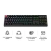 Belaidė magnetinė klaviatūra Keychron K10 QMK, Raudoni (Red) jungikliai, US INTL ANSI išdėst., Juoda