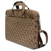Dėklas kompiuteriui 16" Guess Saffiano 4G Hot Stamp Triangle Logo rudos spalvos