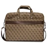 Dėklas kompiuteriui 16" Guess Saffiano 4G Hot Stamp Triangle Logo rudos spalvos