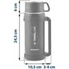 Vakuuminis termosas 1500 ml BD-781 juodas