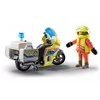 Playmobil – greitosios medicinos pagalbos motociklas su mirksinčia lempute (71205)