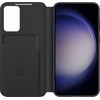 Samsung Galaxy S23+ Smart View piniginės dėklas Juodas