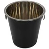 Excellent Houseware Juoda plieno kibiras ledui, butelis šampano, vynas, spiritas ledui