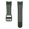 Extreme Sport silikoninis dirželis 20mm (M/L)  išmaniesiems laikrodžiams Samsung Galaxy Watch6/Watch5, Žaliai/Juoda