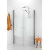 Dušo kabina IDO Showerama 10-4 70X70, dalinai matinis stiklas