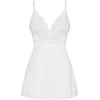 Obsessive - 810-BAB-2 Babydoll &amp; Thong Baltas S/M