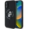 Apple iPhone 16 Plus Karl Lagerfeld Silicone Karl&Choupette Ring MagSafe (KLHMP16MSCMKCRHK) dėklas telefonui juodos spalvos