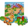 SMILY PLAY SPW83597 Dinozaurai medinės dėlionės