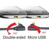 GEMBIRD CCB-USB2-AMmDM90-6 Gembird dvipusis kampinis Micro-USB kabelis, 1,8 m, lizdinė pakuotė
