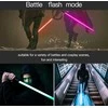 Cosplay lazerinis kardas 75 cm RGB – Metalinė rankena, 7 spalvos, garsas ir šviesos efektai