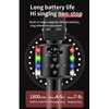 D168 belaidis „Bluetooth“ Karaoke mikrofonas su garsiakalbiu, juodas