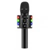 D168 belaidis „Bluetooth“ Karaoke mikrofonas su garsiakalbiu, juodas