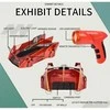 Infraraudonųjų spindulio lazeriu RC valdomas automobilis (Raudonas)