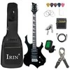 IRIN 6 stygų elektrinė gitara – 24 ladų Maple korpusas su tremolo sistema ir pilnu aksesuarų rinkiniu