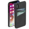 Dėklas Krusell Sunne 2 kortelių dangtelis Apple iPhone XS Max vintage juodas