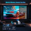 Portable Projektorius Pro+ Nešiojamas išmanus projektorius su Android 11, WiFi 6 ir 4K palaikymu namų kino patirčiai