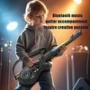 Sulankstoma vaikiška elektroninė gitara – daugiafunkcinis muzikinis žaislas vaikams su šviesomis ir melodijomis