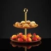 Tortinė dwupoziomowa Serve 27 cm auksinė AMBITION