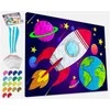 Splat Planet paveikslas iš modelino, Kosmosas 30x40cm