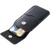 Dėklas OEM odinis universalus slankiklis su atvartu - ROYAL / juoda - XL dydis - IPHONE 11 / 12 / 13 / SAMSUNG S7 EDGE