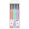Marvy Uchida Rašikliai teptukiniu galiuku Le Pen Flex 4800-6P Pastel, 6vnt.